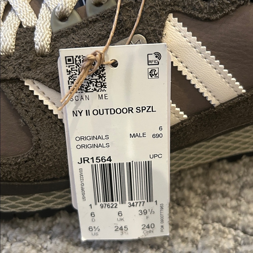 adidas Men’s NY II OUTDOOR SPZL SHOES 6.5 - Picture 6 of 6